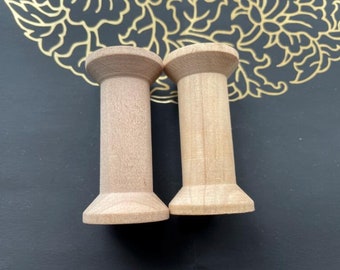 4 pcs 30x57mm Wood spools   (NW655)