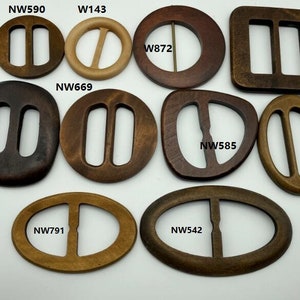 Holzschnalle Holzgürtel sammeln-10 verschiedene Formen HJ026 Bild 2