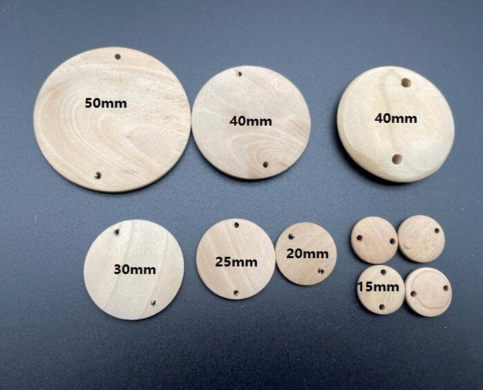 Huge Round Wood Beads Unfinished 2 Inch 50mm Large Hole 6 Pieces for Wood  Crafts, Rustic Beach Holiday Macrame Diy Decor Made in US 