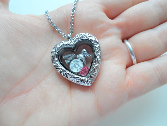 Forever in My Heart Locket Necklace Wing Baby Infant Loss Gift Necklace Miscarriage Stillborn Floating Locket Memorial Necklace Etsy Australia