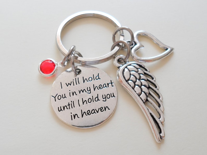Memorial Keychain Wing Remembrance Keychain Customized Etsy