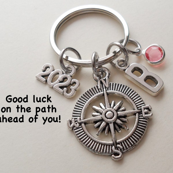 2024 Compass Keychain, Graduation Gift, Gift for Graduation, Graduate Gift, High School, College, Encouragement Gift, Good Luck Gift