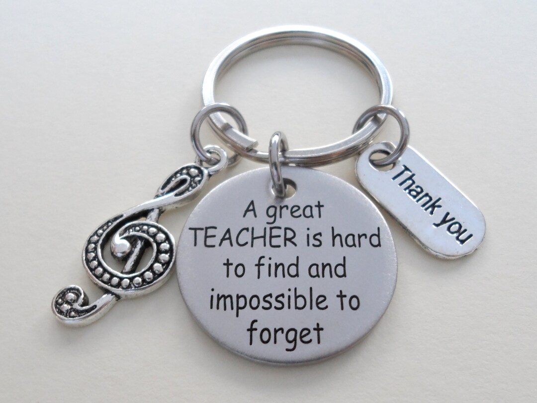 Music Teacher Keychain, Teacher Appreciation Gift, Gift for School ...