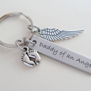 Baby Angel Keychain, Mommy&#39;s Keychain, Daddy&#39;s Keychain, Father&#39;s Keychain, Memorial Keychain Gift, Infant Loss, Miscarriage Keychain