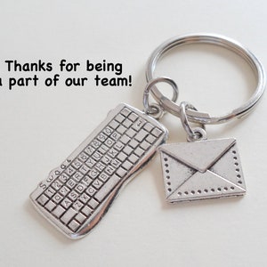 Secretary Gift Keychain, Office Staff Gift, Receptionist Gift, Administrative Assistant Gift, Coworker Gift, Work Team Thank you Gift,
