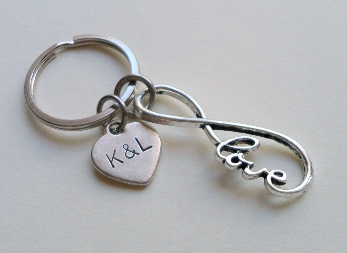 Infinity Keychain Infinite Love Keychain Gift Couples Etsy