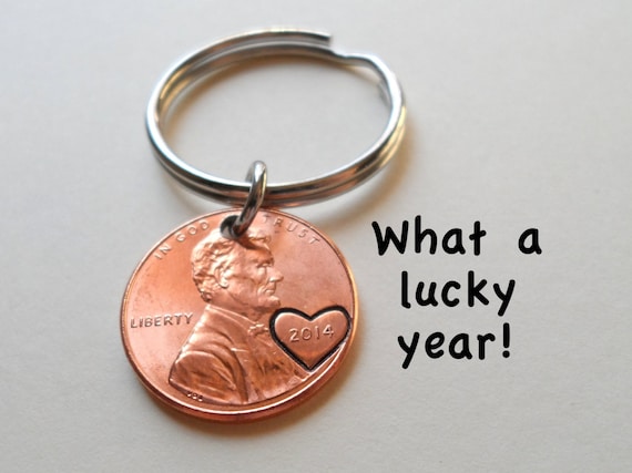 Etsy shop penny keychain