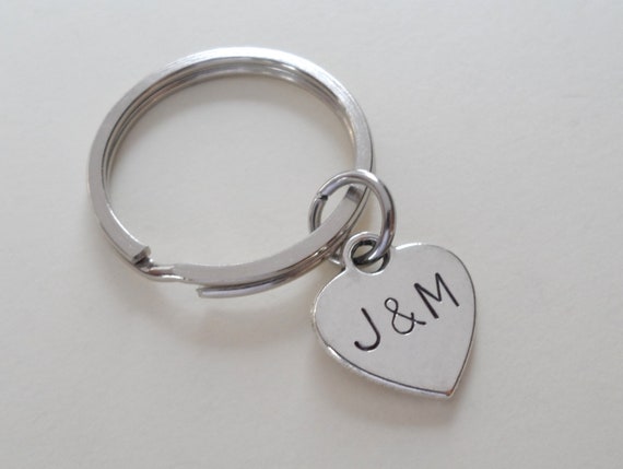 Heart on Your Wrist Solid Sterling Silver Key Ring 1 1/8 (28 mm) Diameter to Add Charms and Extras to for Custom Key Chain