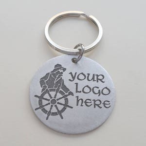 Customized Laser Engraved Logo Keychain, Logo Engraved Keychain, Customized Logo Keychain