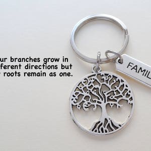 Family Tree Keychain, Family Reunion Gift Keychain, Family Keychain, Keychain for Mom, Gift for Mom, Tree of Life Keychain, Personalize Gift