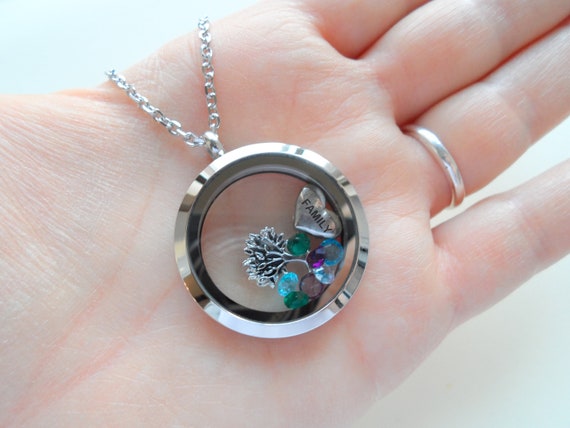 Mother & Child Silver Floating Locket Set - Encanto Jewellery