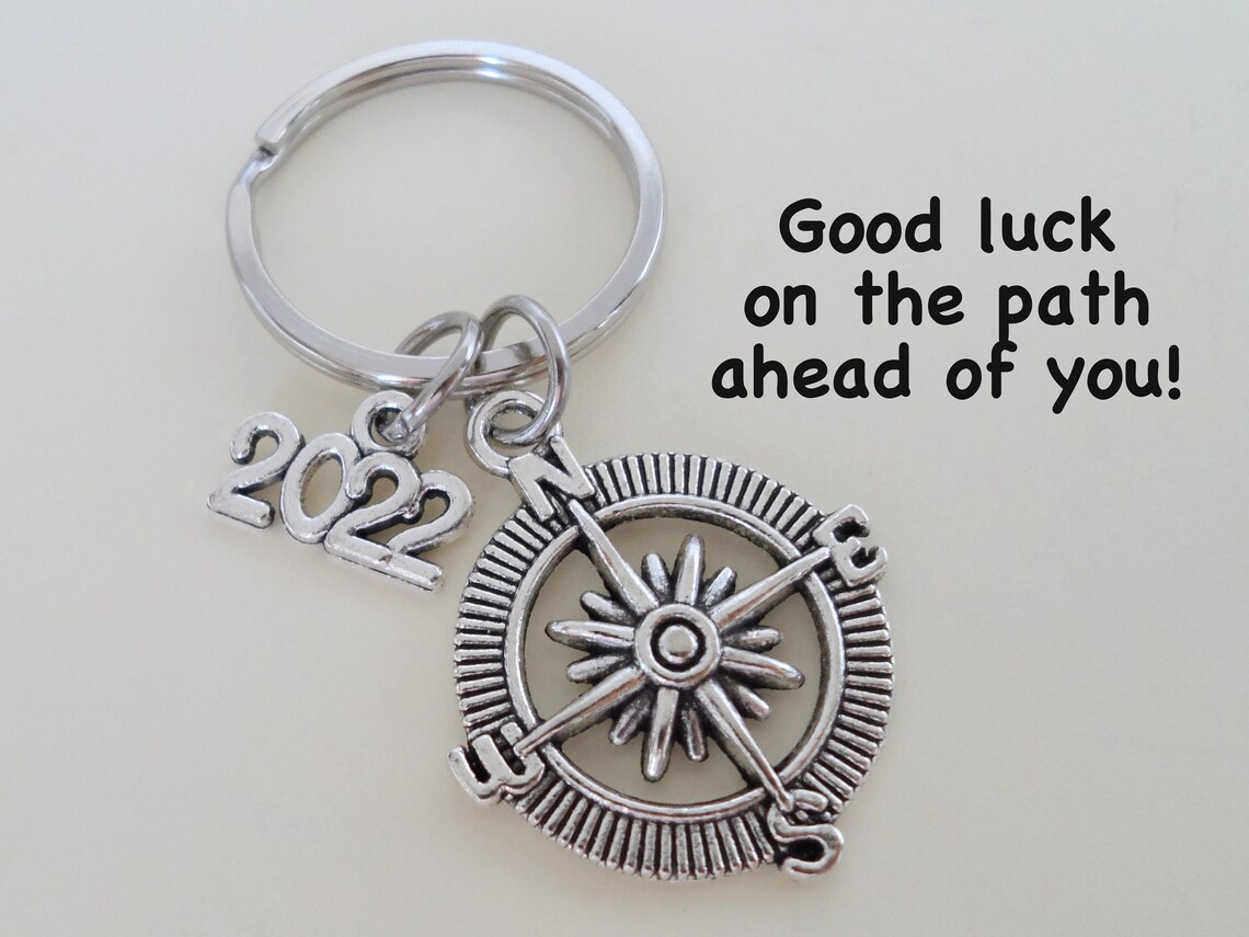 Compass Keychain Graduation Gift Gift for Graduation Etsy