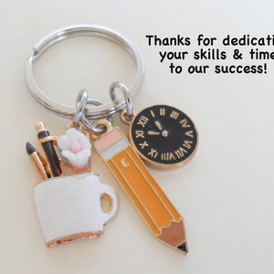 Office Assistant Gift Keychain, Executive Assistant Gift, Administrative Assistant Gift, Thank You Gift, Teacher Appreciation Keychain Gift