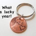 Anniversary Penny Keychain, Personalized Keychain, Lucky Penny Keychain, Date Key Chain, Husband Gift, Couples Keychain, Boyfriend Gift