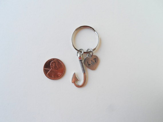 2pcs Japanese Fish Hook Key Ring Wallet Holder Alloy Belt Clip