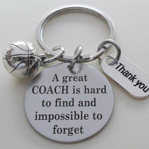 Sport Coach Keychain Gift, Coach Appreciation Gift, Baseball Coach Gift, Softball Coach Gift, Basketball Coach Gift, Soccer Coach Gift