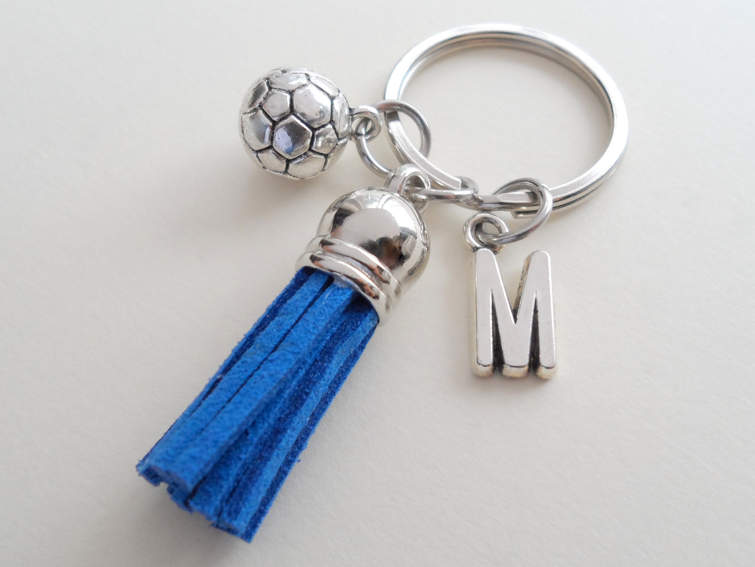 Soccer Keychain Soccer Player Keychain Soccer Ball Charm & Etsy
