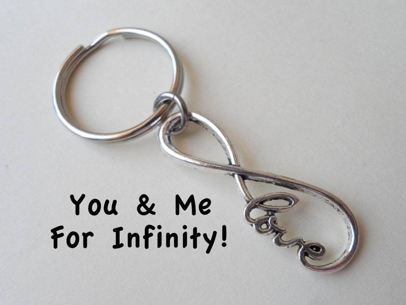 Infinity Keychain Infinite Love Keychain Gift Couples Etsy