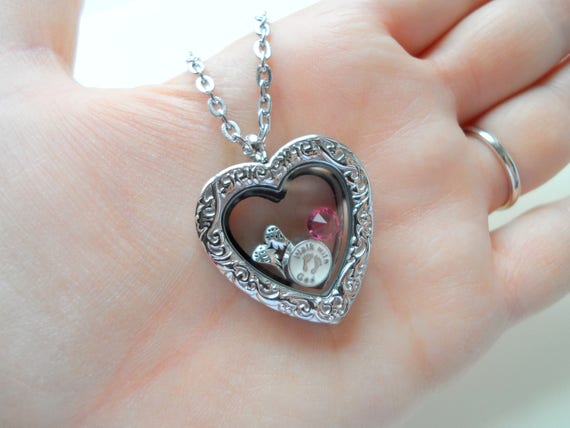Baby heart deals locket