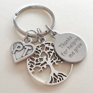 Physical Therapist Appreciation Gift, Keychain Gift for PT, PT Appreciation Gift, Thank You Gift for Physical Therapist Staff, Tree & Disc