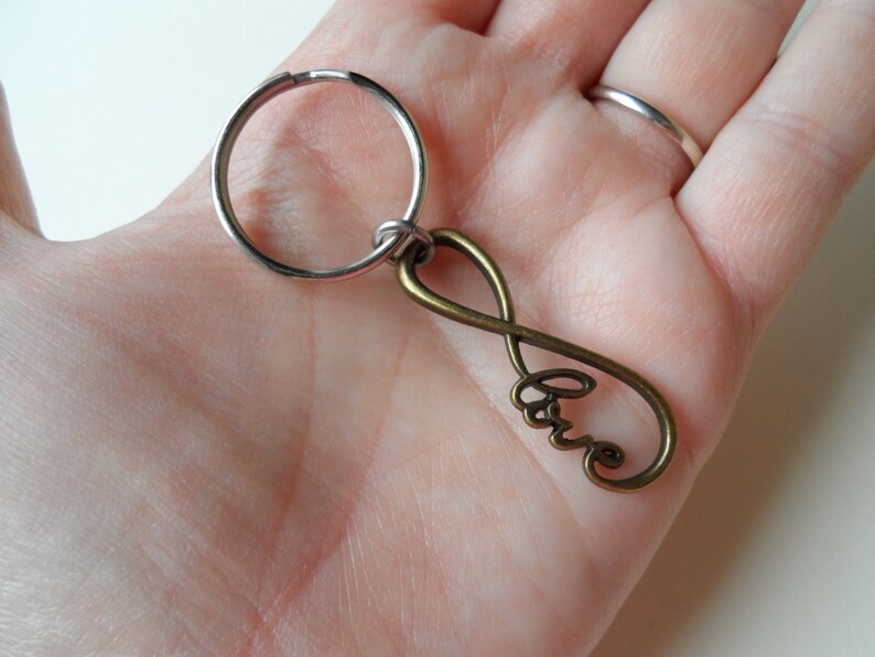 Infinity Keychain Infinite Love Keychain Gift Couples Etsy