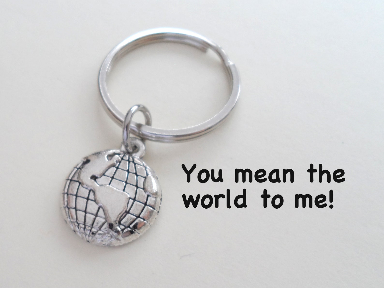 World Globe Keychain or Earth Keychain Couples Key Ring Best Etsy