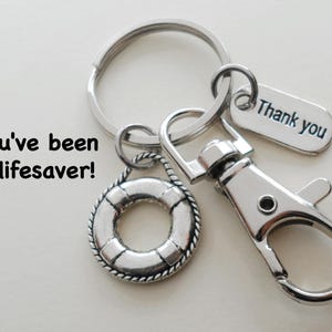 Volunteer Appreciation Gift Keychain, Lifesaver Charm, Volunteer Gift, Employee Gift, Coworker Gift, Work Team Gift, Thank You Gift Teacher