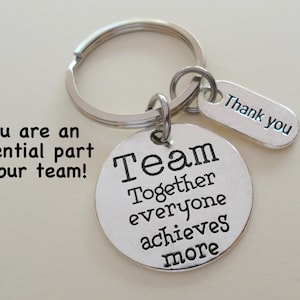 Team Gift Keychain, Employee Appreciation Gift, Employee Gift, Coworker Gift, Staff Gift, Volunteer Gift, Thank you Gift, Teacher Gift