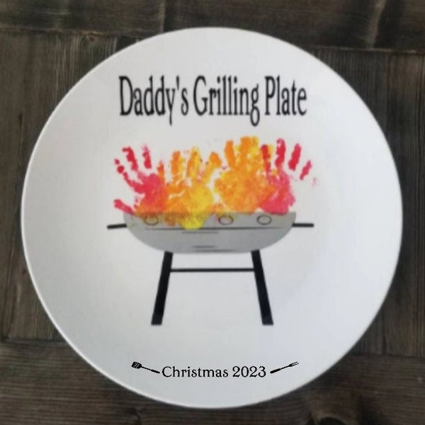 Daddy's Grilling Plate. KIDS DIY. Dad / Grandpa / Papa / Pawpaw / Pop / Poppy / Grampy / grandparent gift / dad gift / husband gift