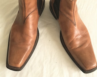 Newer Vintage Mercanti Fiorentini Tan Beatle Boots Chelsea Boots 12M