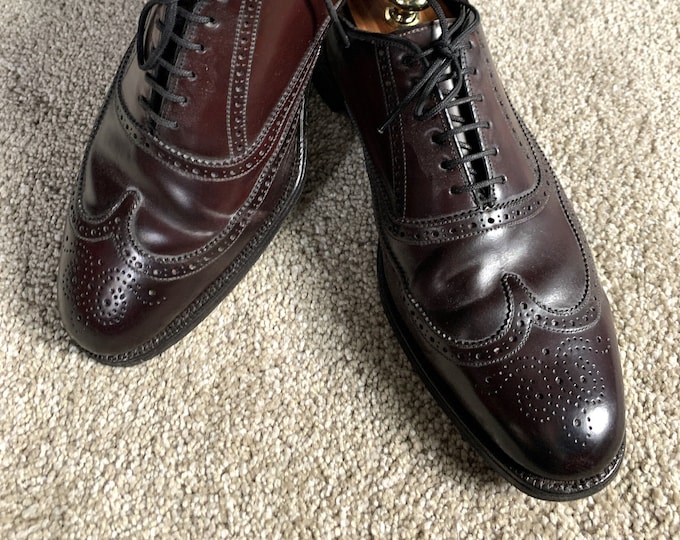 Wingtips Vintage 80s Footjoy Shell Cordovan Wingtips 12B - Etsy