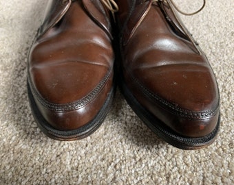 ◆Porto-Ped ポルトペッド 9.5 ビンテージ シューズ Vintage 60s Portage Porto-ped Brown Apron Front Bluchers 9.5