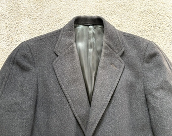 ジャケット・アウター 40s vintage coat Vintage 60s Isetan Dark Gray Whipcord Overcoat 40S - Etsy