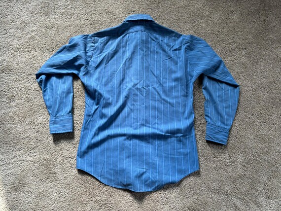 Vintage 60s Hampshire House Van Heusen Blue Blue Black Stripe