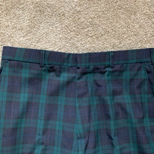 Vintage 80s Austin Manor Blackwatch Pants 34x28