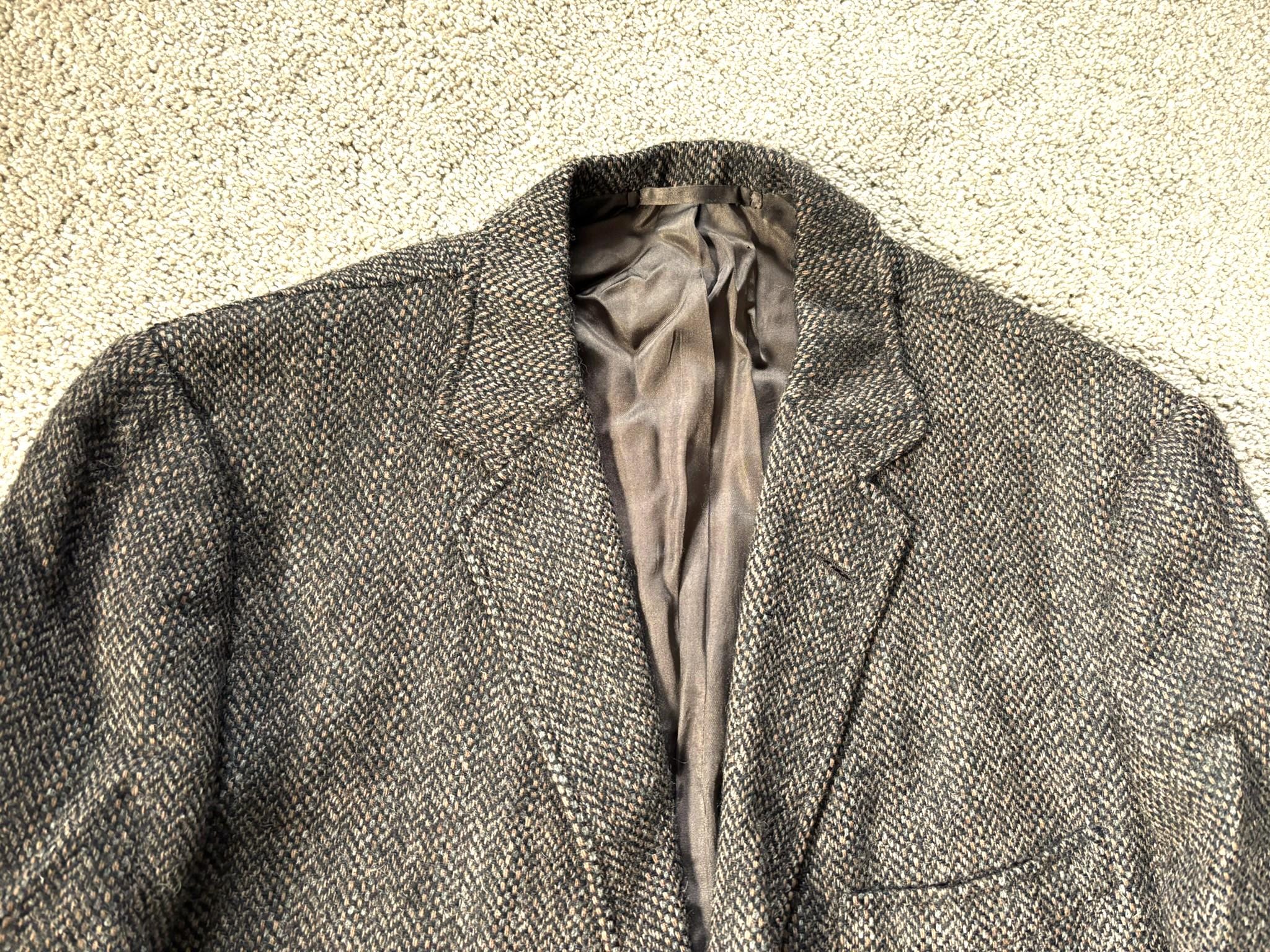 Vintage 60s 1962 Dated J. Press Brown Gray Black Woven Tweed 3