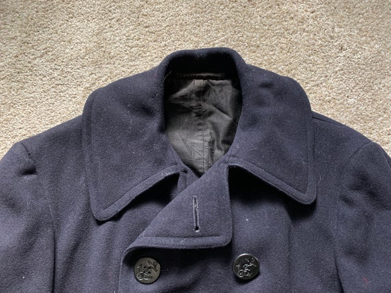 Vintage 40s World War II Era Navy Peacoat 36 - Etsy