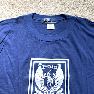 Vintage Polo Ralph Lauren Spellout T Shirt One Size Fits All