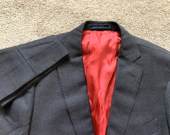 Ralph Lauren Black Label スーツ 40S ストライプ トーナルブルーシャドーブラックストライプスーツ（スーツ