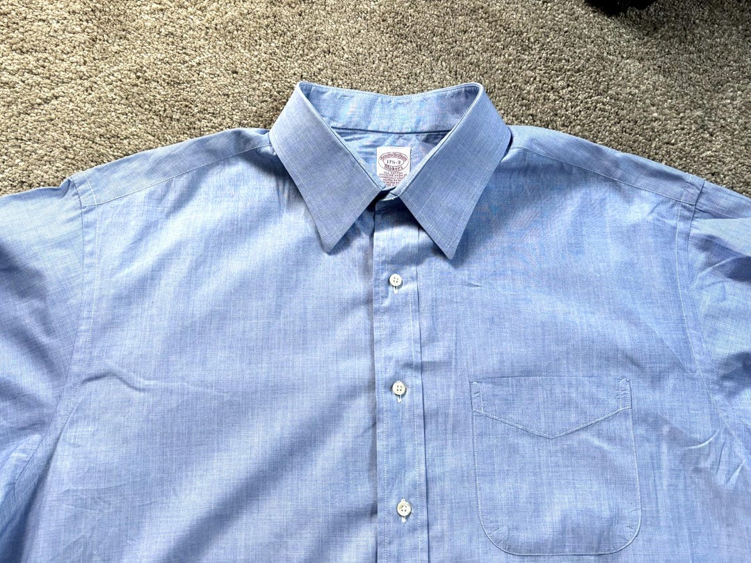 トップス Brooks Brothers BD Shirts Made in USA American Made Heritage OCBD Dress Shirt