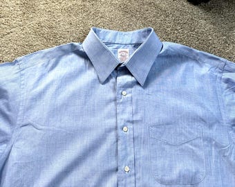 トップス Brooks Brothers makers shirt made in USA Vintage Brooks Brothers Makers Shirt Mens 17-4 Button Up