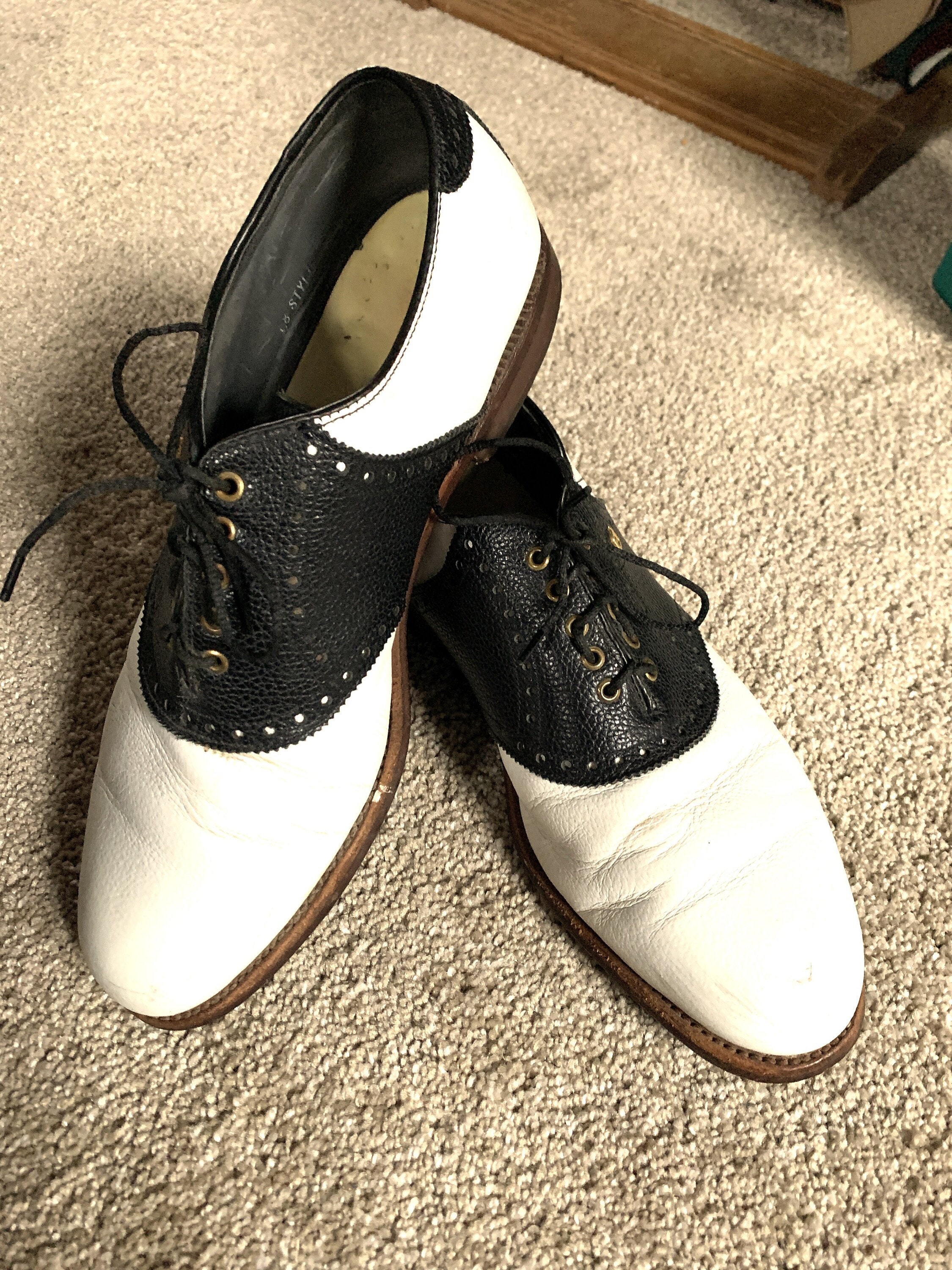 Vintage 80s Footjoy White Black Saddle Golf Shoes 10.5C - Etsy Vintage 80s Footjoy White Black Saddle Golf Shoes 10.5C - Etsy
