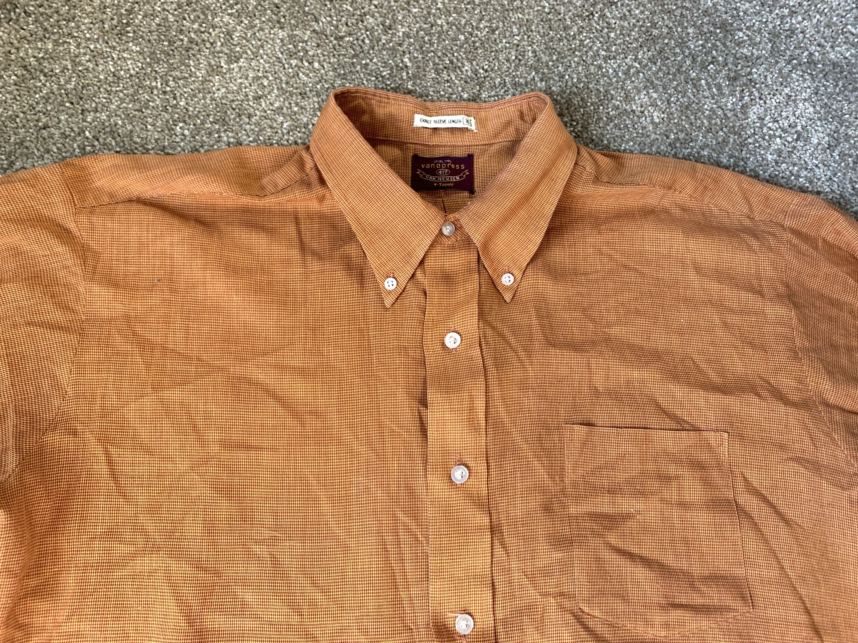 限定価格セール！】 60s Van Heusen オフィサーシャツ Made in ENGLAND