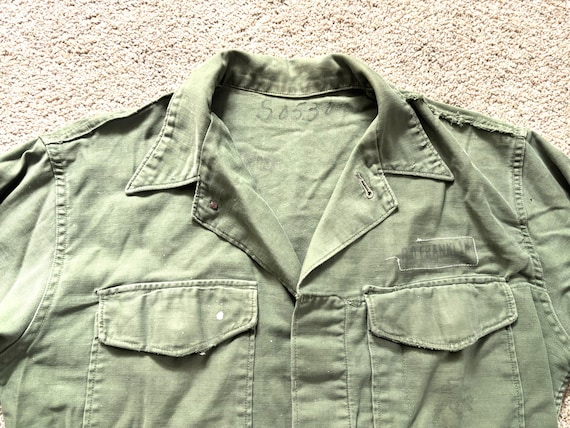 Vintage 60s P56 Military Utility Shirt Medium