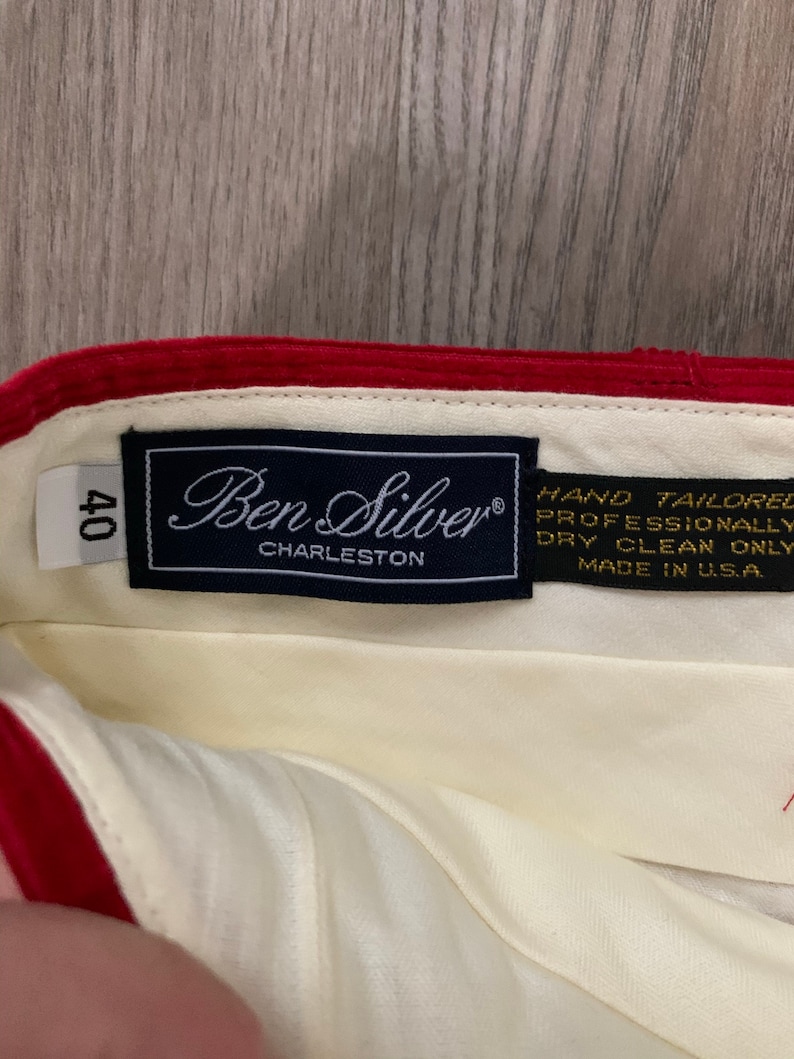 Newer Vintage Ben Silver Red Corduroy Pants 40x30