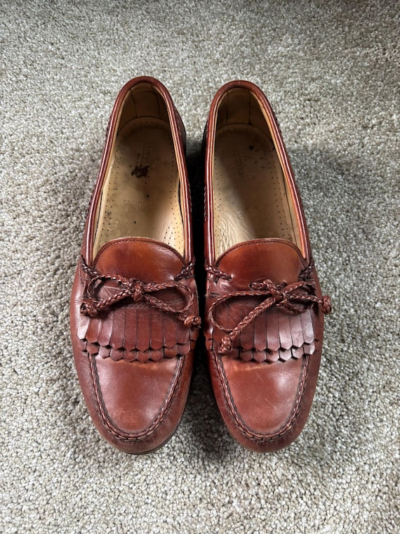 Vintage Allen Edmonds Woodstock Tan Kiltie Tassel Loafers 11B - Etsy Vintage Allen Edmonds Woodstock Tan Kiltie Tassel Loafers 11B - Etsy