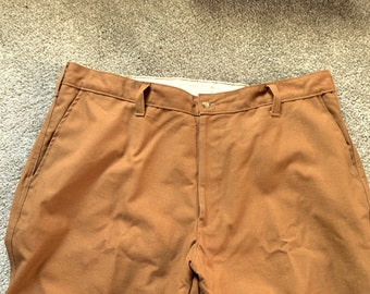 Vintage 80s LL Bean Khaki Double Knee Pants 44x33