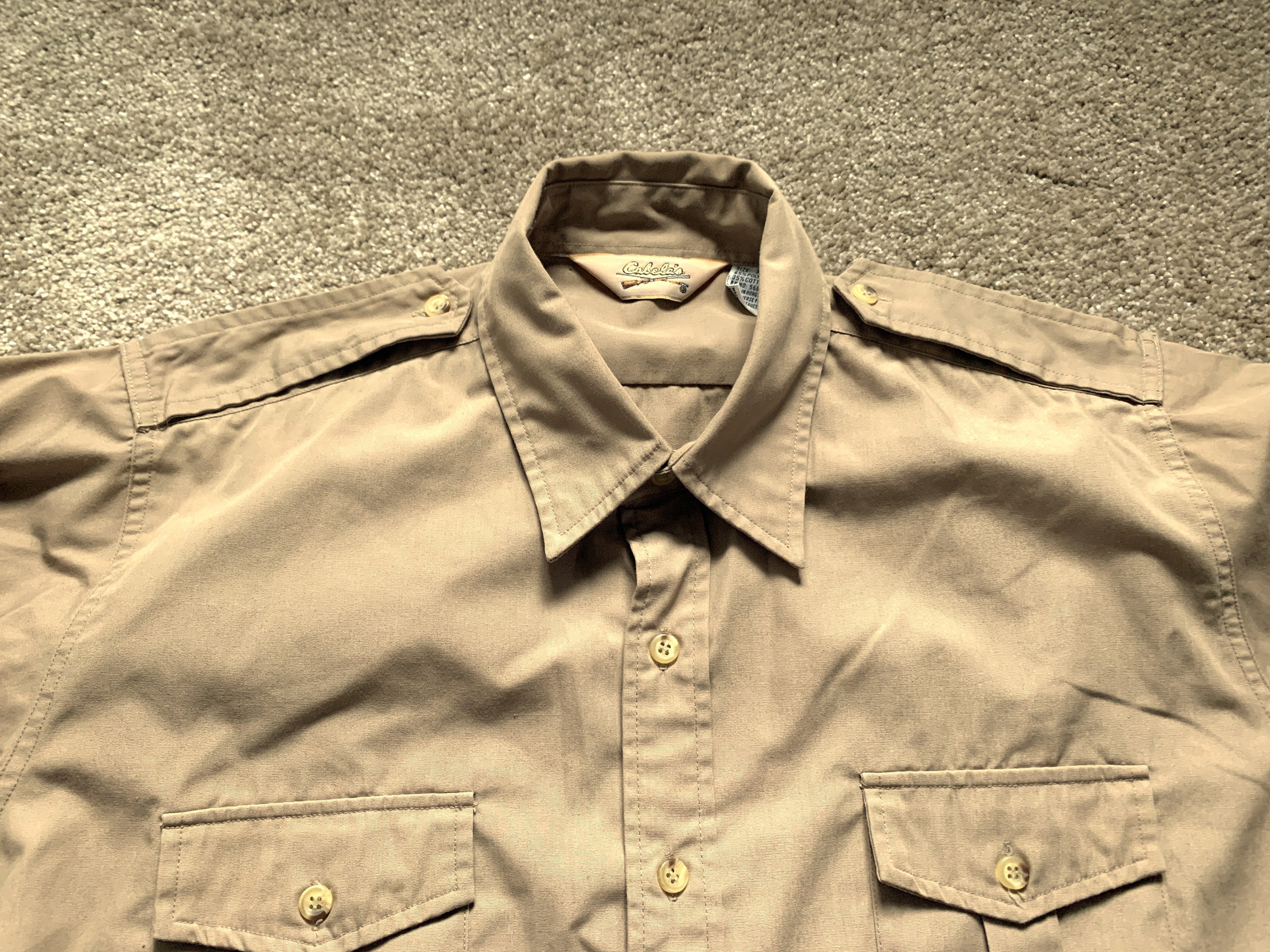 Vintage 80s Cabela's Safari Shirt XL - Etsy