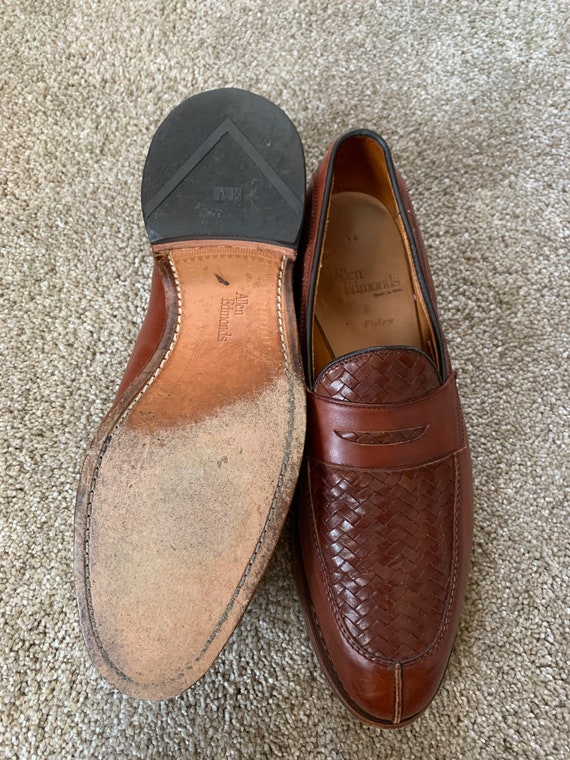 Vintage Allen Edmonds Foley Brown Woven Loafers 10B - Etsy display picture 1