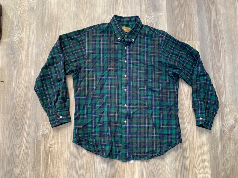 Vintage 80s Pendleton Mac Lean Tartan Flannel Shirt XL
